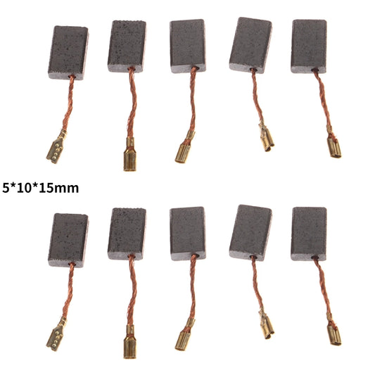 10Pcs/Pack 125 Motor Carbon Brush Angle Grinder Cutting Polishing Machine Accessories Carbon Brush Electric Tool 5*10*15mm Peaceful Pleasures Health and Wellness