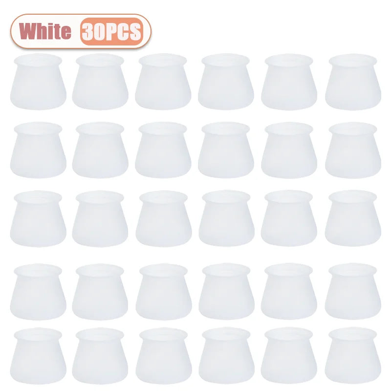 Silicone Chair Leg Caps – Non-Slip Floor Protectors 10–40 PCS