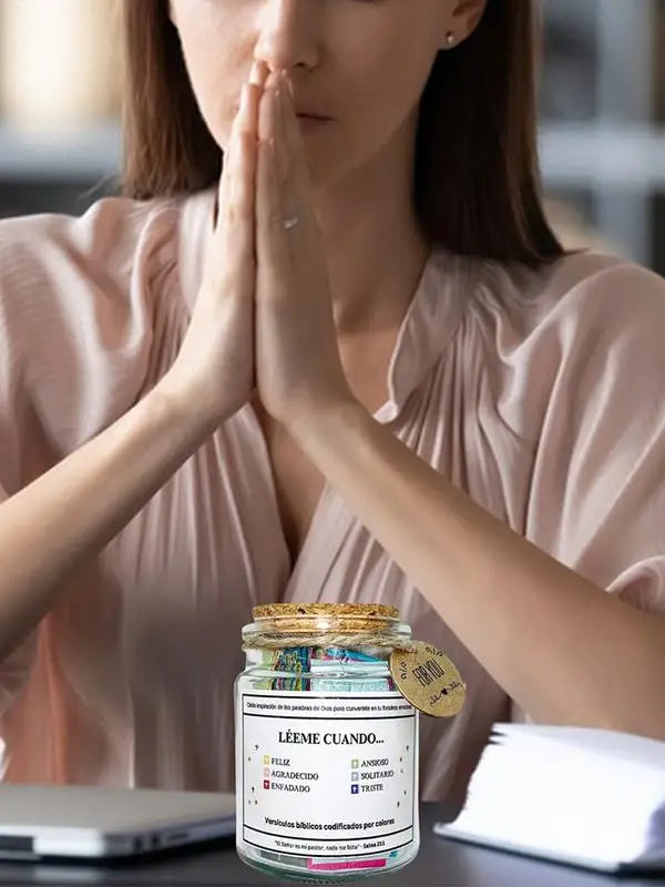 Bible Verse Jar Spanish Scripture Prayer Christian Scripture Prayer Positive Thinking Emotional Support Scripture Prayer Peaceful Pleasures Health and Wellness