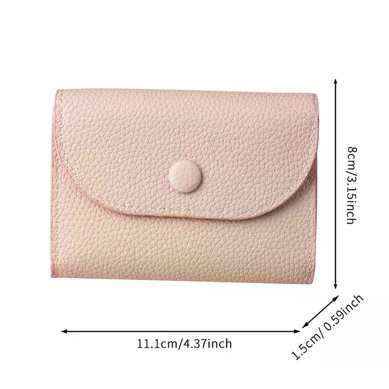 Women's Slim PU Leather Wallet – Multi-Card & Coin Purse