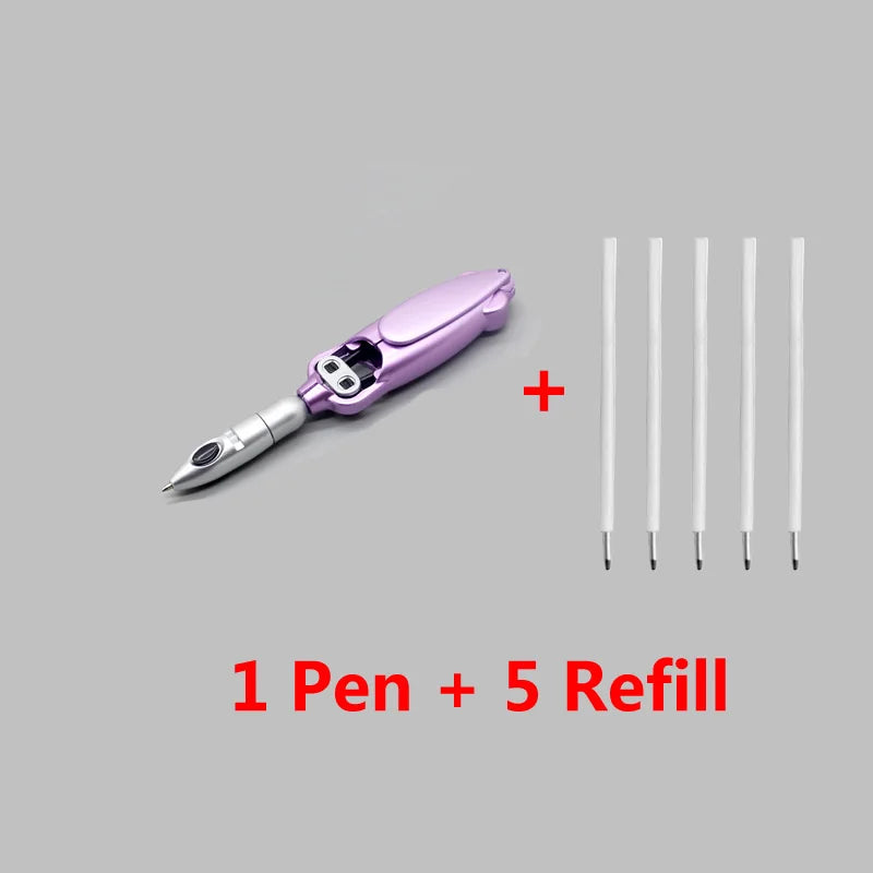 Funny Ballpoint Pen Dark Purple Ink Creative Squid Design Gel Pens