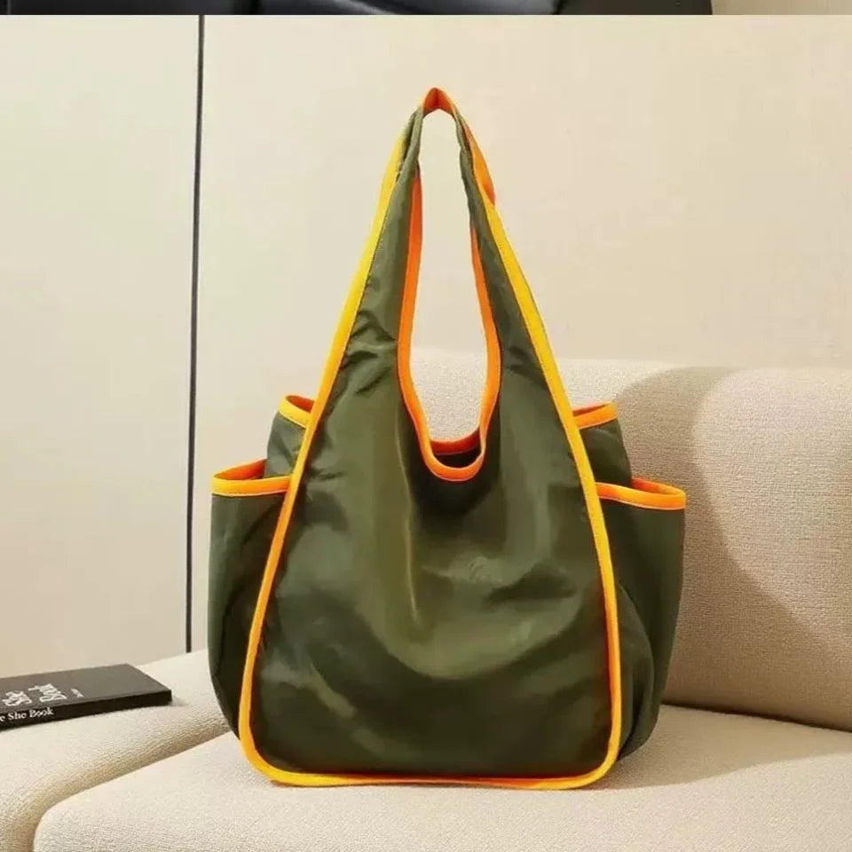 Reusable Foldable Grocery Bags | Washable Tote with Zipper Pouch