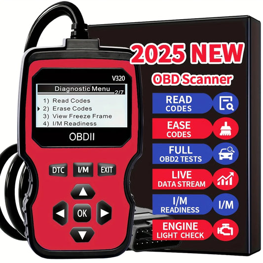 V320 OBD2 Scanner – Car Diagnostic Tool for 1996+ Vehicles