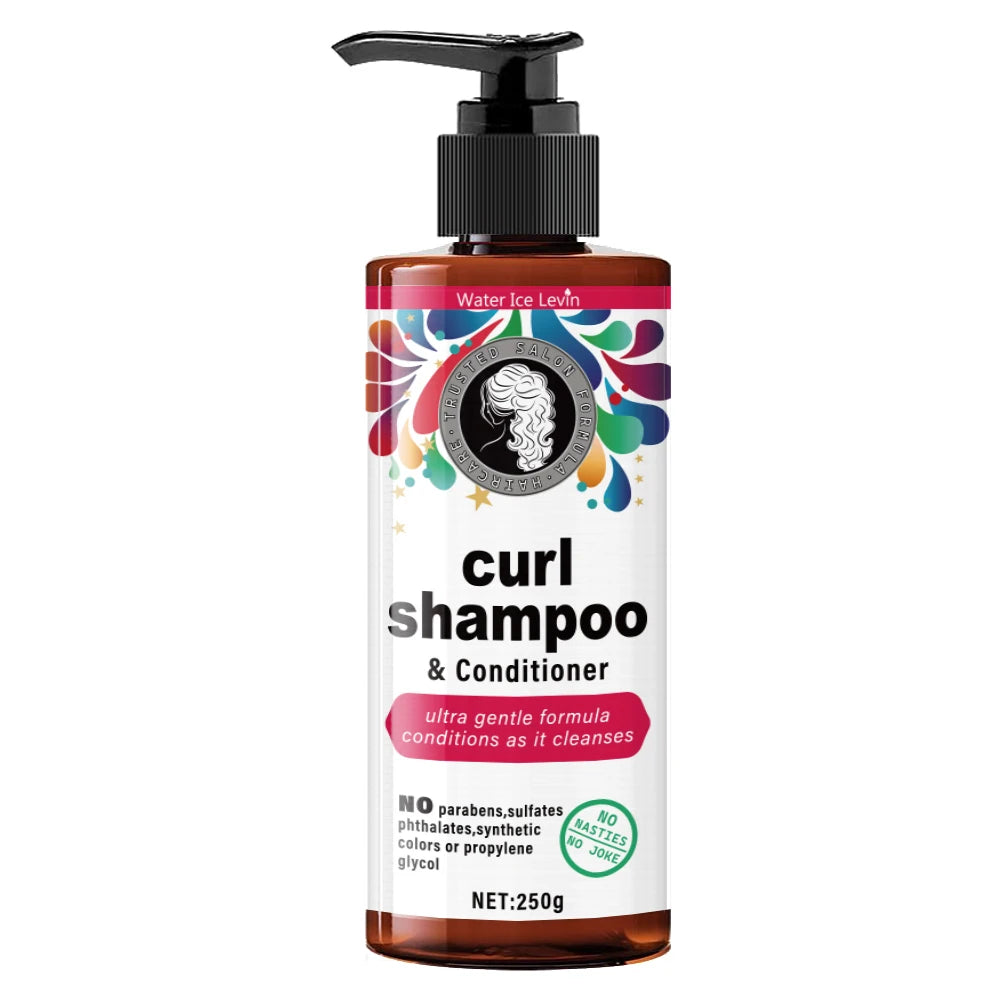 Curly Hair Shampoo & Conditioner | Glycerin Moisturizing 250g