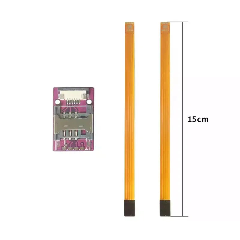 Solderable eSIM PCB Chip to External Card Holder Extension Cable