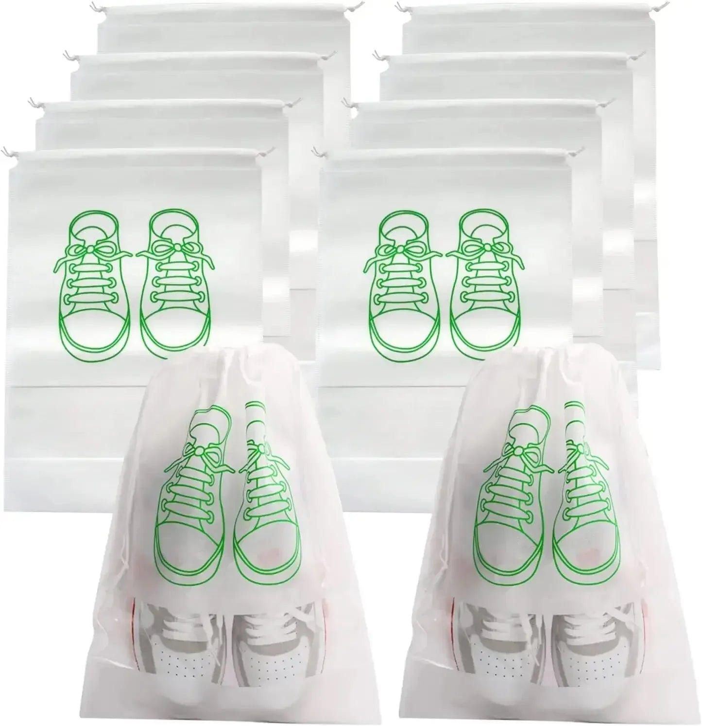 Travel Shoe Storage Bags Non-Woven Waterproof 5 or 10 Pack