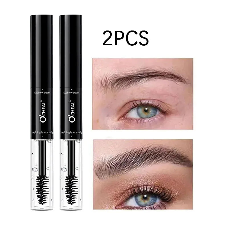 Dual-Head Waterproof Eyebrow Dye – Natural 3D Brow Cream