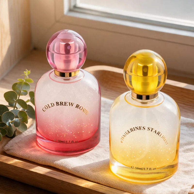 Rose Floral Perfume Long Lasting Light Fragrance Woodsy Scented Body Spray With Glitter Shimmer Women Woody Eau De Toilette Peaceful Pleasures Health and Wellness
