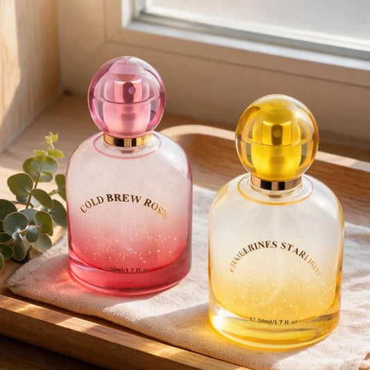 Rose Floral Perfume Long Lasting Light Fragrance Woodsy Scented Body Spray With Glitter Shimmer Women Woody Eau De Toilette Peaceful Pleasures Health and Wellness