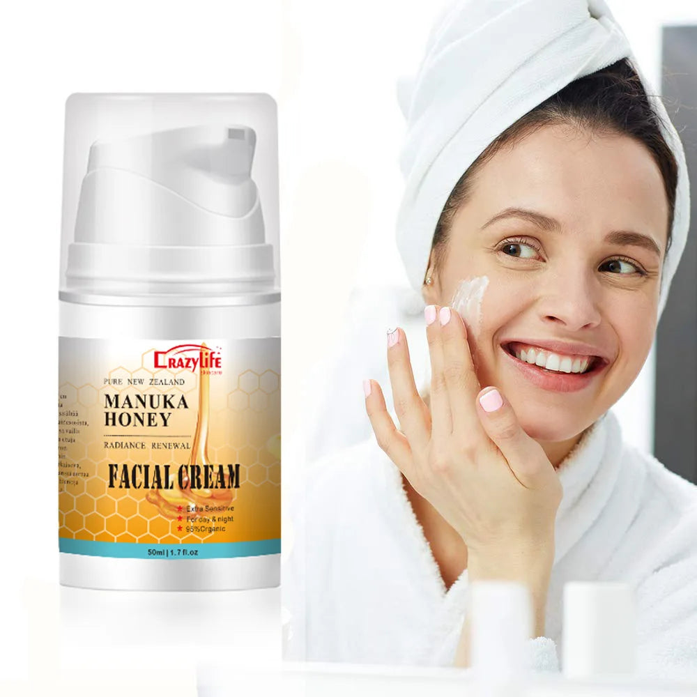 50ml NewZealand Bee Venom Honey Facial Cream Firming Lifting Skin Treatment Facial Cream Calming Night Cream Peaceful Pleasures Health and Wellness