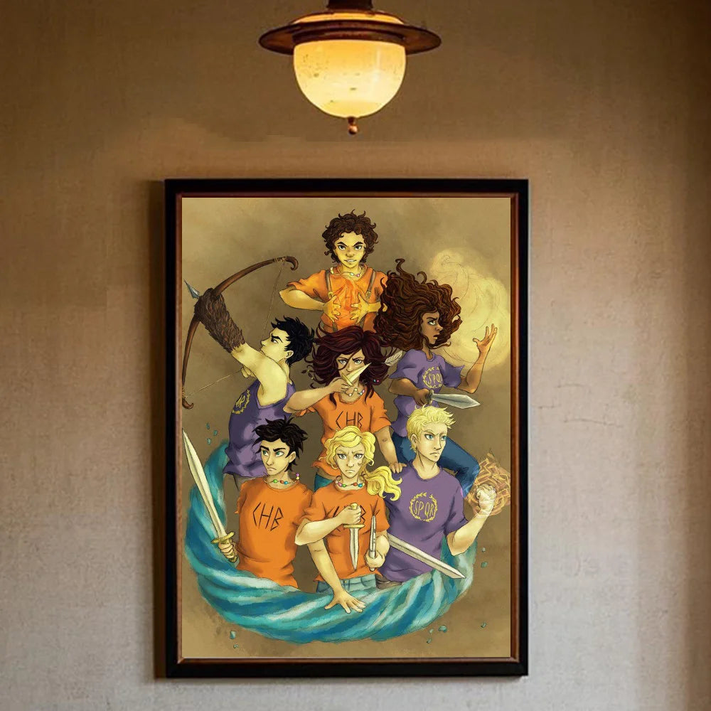 Percy Jackson & The Olympians HD Wall Poster – Waterproof PVC Wall Art Poster Peaceful Pleasures Health and Wellness z21 21X30cmNoframe