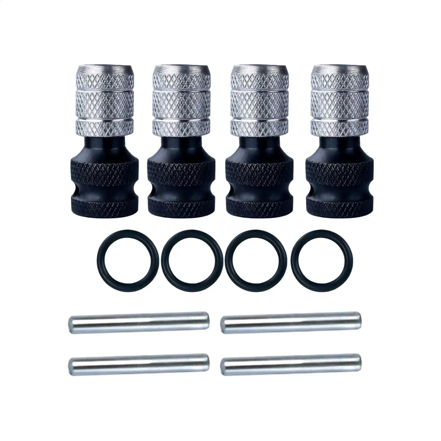 Drill Bit Adapter for Driver 4pieces Bit Socket Chuck Extension Drill Wrench To Electric Hammer Conversion Convert Adapter for Peaceful Pleasures Health and Wellness