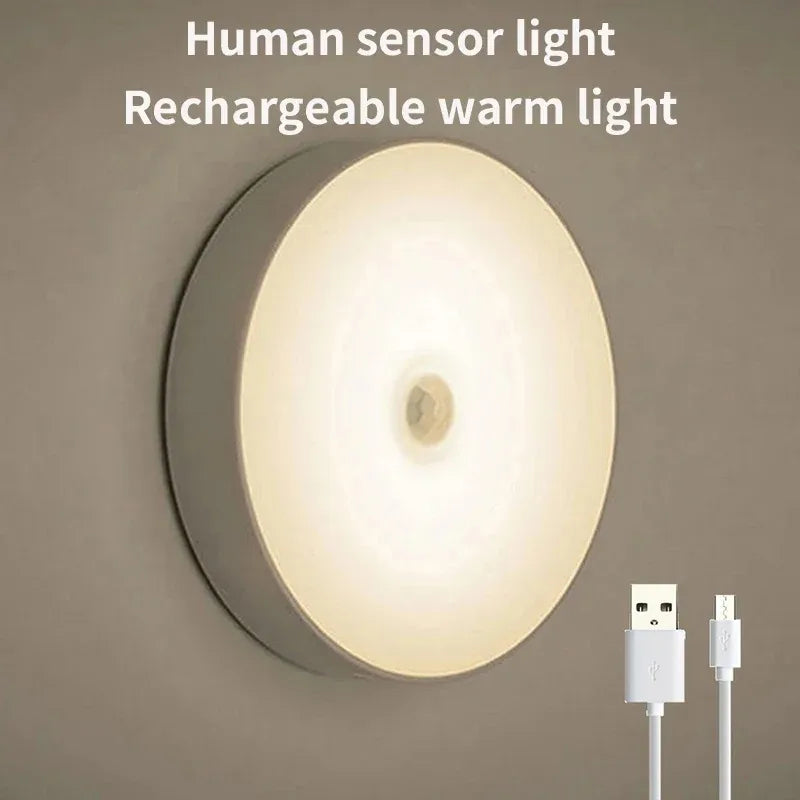 Smart Motion Sensor Cabinet Light – USB Rechargeable LED
