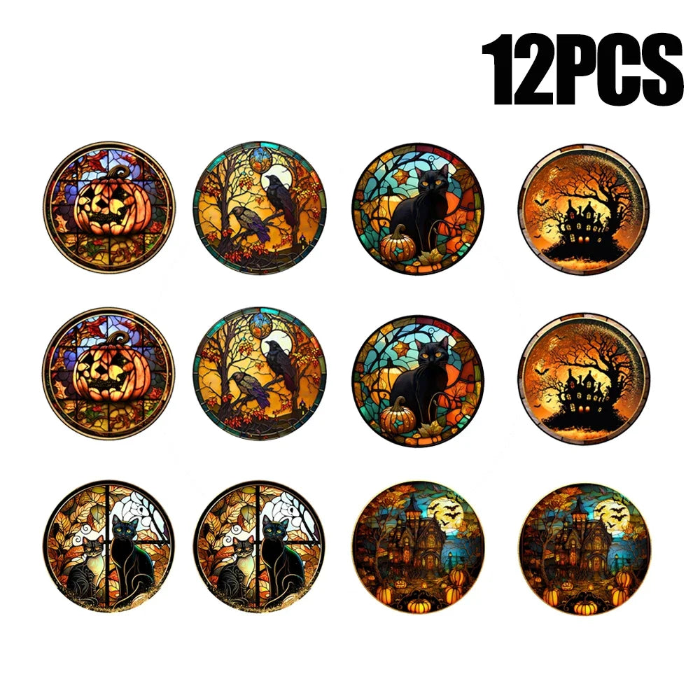 Halloween PVC Static Window Decals – Castle & Cat Clings