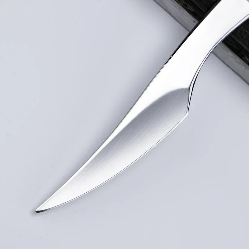 5pcs 16cm Stainless Steel Cutting Knife Leather Craft Practical Cutting Carving Tool DIY Tool Peaceful Pleasures Health and Wellness