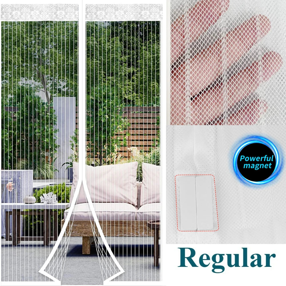 Magnetic Door Screen Curtain 100x210cm | Auto-Close Bug Net