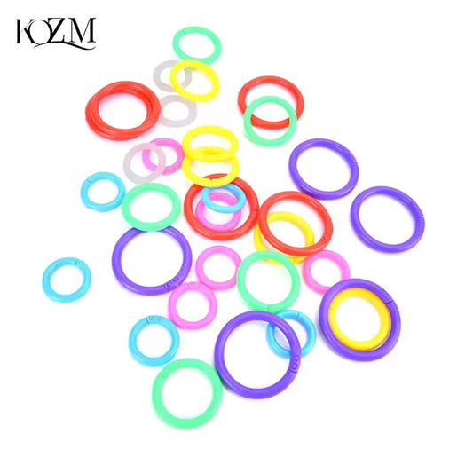 25-Pack Plastic Ring Binders 15–28mm | DIY Albums & Loose-Leaf Plastic Ring Binders Oasis Select