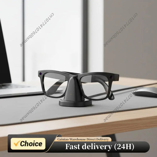 For R Ban Meta Glasses Charging Stand Anti Slip Mini Smart Glasses Charger Dock Safe Charge Chip for Home Office Travel Peaceful Pleasures Health and Wellness