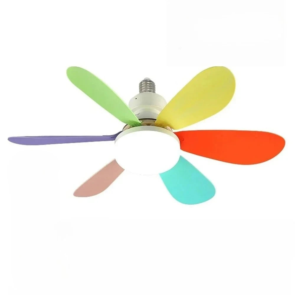 E27 Socket Ceiling Fan with LED Light & Remote | 3-Speed