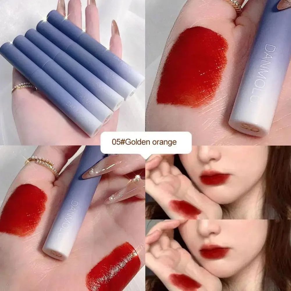 5 Colors/kits Matte Lipstick Set Long Lasting Waterproof Non-Stick Cup Lip Glaze Not Easy To Fade Cute Lip Tint Cosmetic Makeup Peaceful Pleasures Health and Wellness