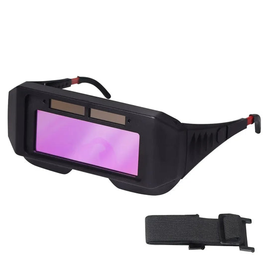 Solar Powered Welding Helmet Auto Darkening Welding Goggles LCD Welder Glasses for TIG MIG MMA Plasma Welder Glasses Peaceful Pleasures Health and Wellness Default Title
