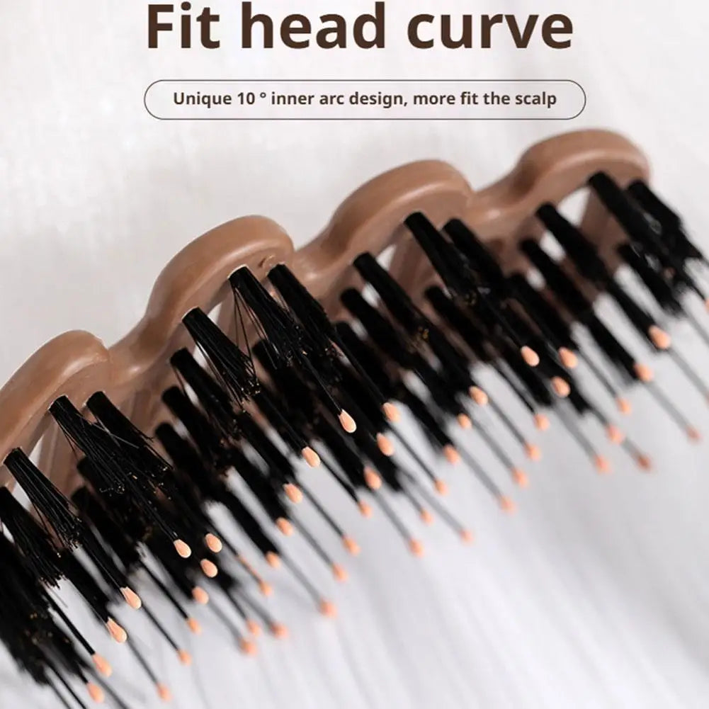 2-Pack Anti-Static Boar Bristle Detangling Comb – All Hair Types