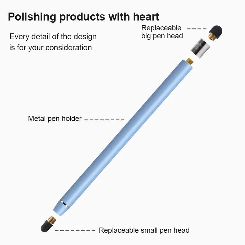 2-in-1 Stylus Pen Touch Pencil For Cell Phone Accessories For iphone Electrostatic Touch Pen For Phone Touch Screen Stylus Pens Peaceful Pleasures Health and Wellness
