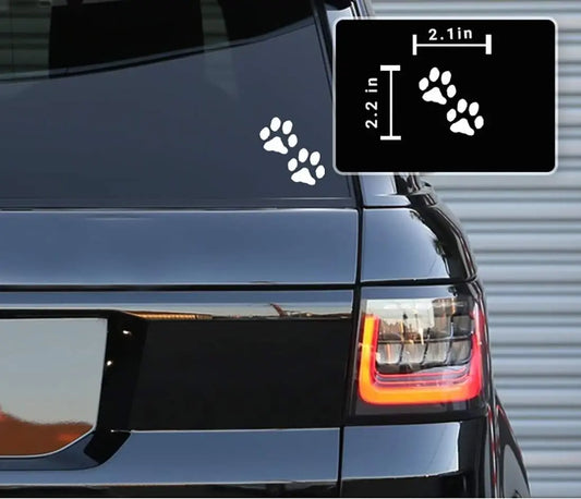 2.1 x 2.2 Puppy Dog Paw Footprint Vinyl Decals Stickers for Cars, Trucks, Laptop Peaceful Pleasures Health and Wellness green