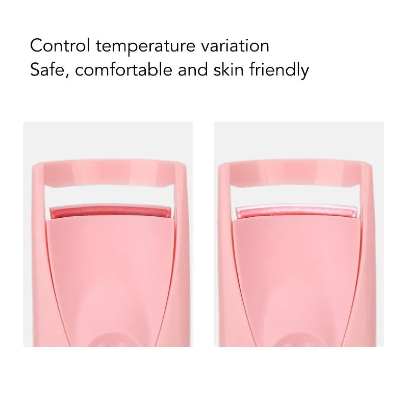 2pcs USB Rechargeable Heated Eyelash Curler - Fast Heating, Long-Lasting Curls, Safe & Portable Makeup Tool for Perfect Lashes Peaceful Pleasures Health and Wellness