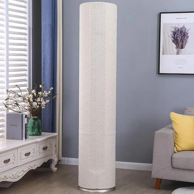 Vertical AC Dust Cover | All-Weather Cabinet Air Conditioner Cover AC Dust Cover Peaceful Pleasures Health and Wellness White