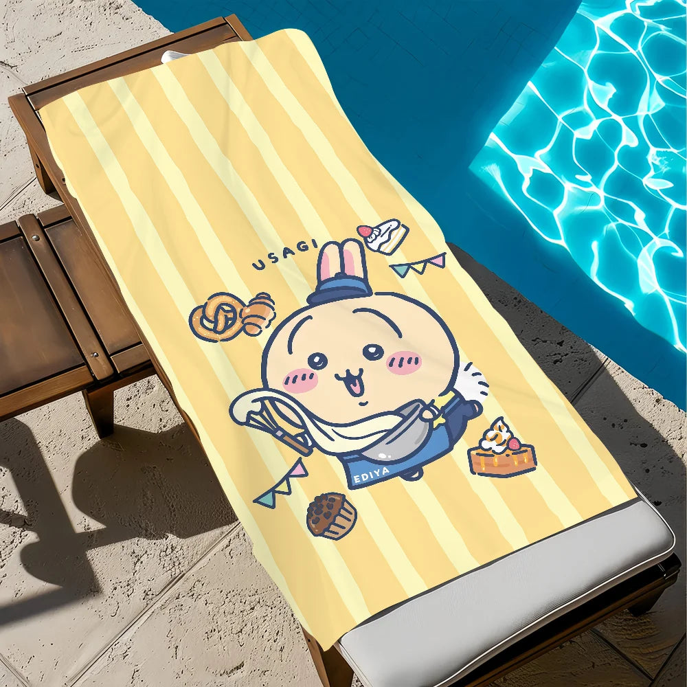 Chiikawa Quick-Dry Beach Towel | Soft, Cute & Multi-Use