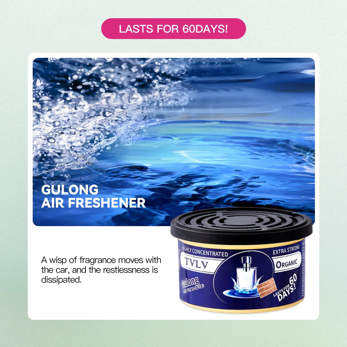 TVLV Solid Air Freshener – Car, Room & Bathroom Fragrance