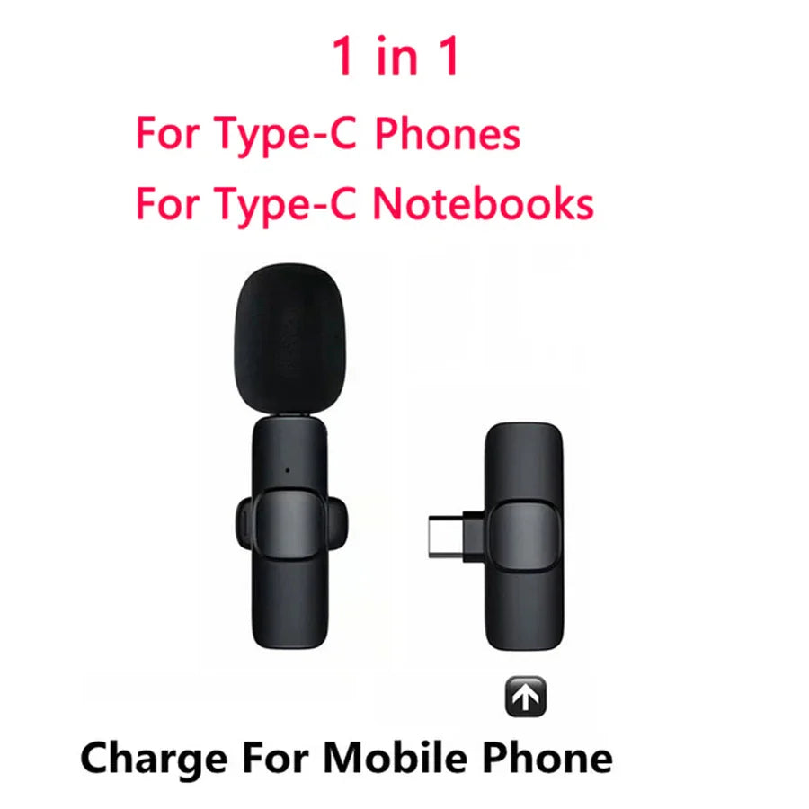 AyeBeau Dual Wireless Lavalier Mic for iPhone & Android