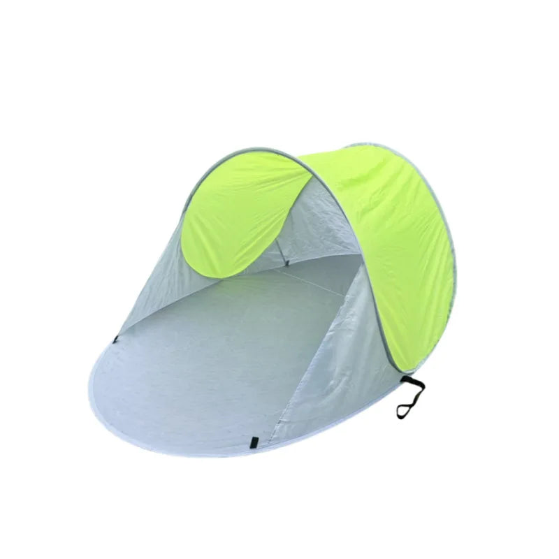 Outdoor Tent Single-person Leisure Quick-opening, No Need To Set Up Sun Protection and Shading Single-layer Beach Tent Peaceful Pleasures Health and Wellness green