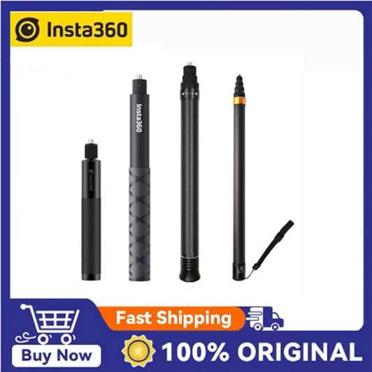 Insta360 Invisible Selfie Stick & Tripod – 1.2m Carbon Fiber Camera Selfie Stick Oasis Select