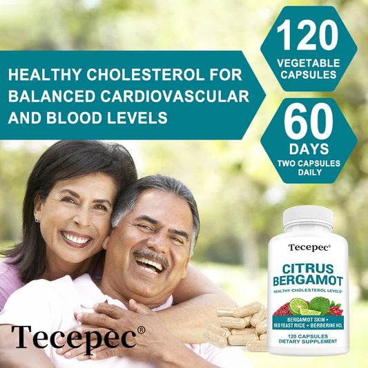 Premium Citrus Bergamot Extract Capsules - Heart & Cardiovascular Support, Immune Boost, Helps with Overall Health, Non-GMO Peaceful Pleasures Health and Wellness