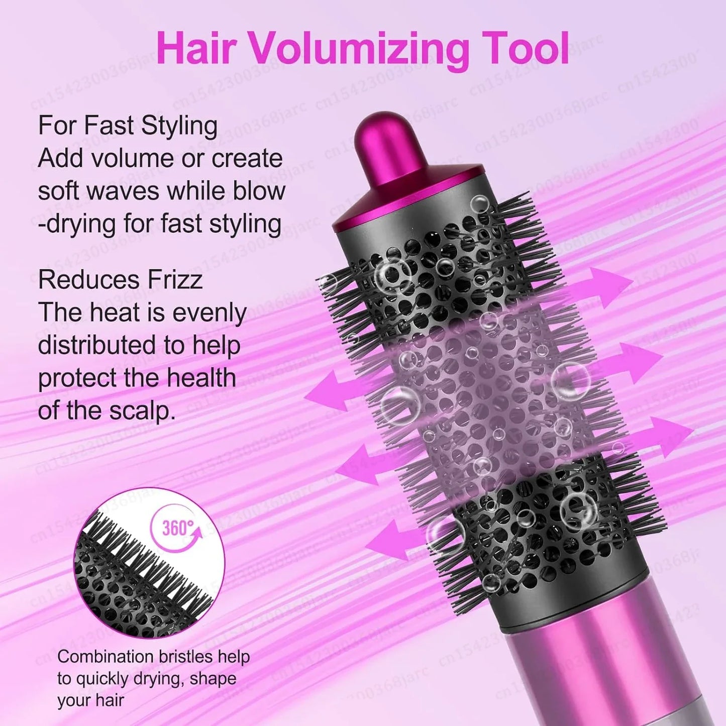SenCiciMen X9 6-in-1 Hot Air Brush & Auto Curling Iron Styler