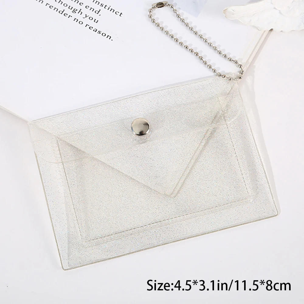 Creative Transparent Card Bag Simple DIY Storage Mini Button Portable