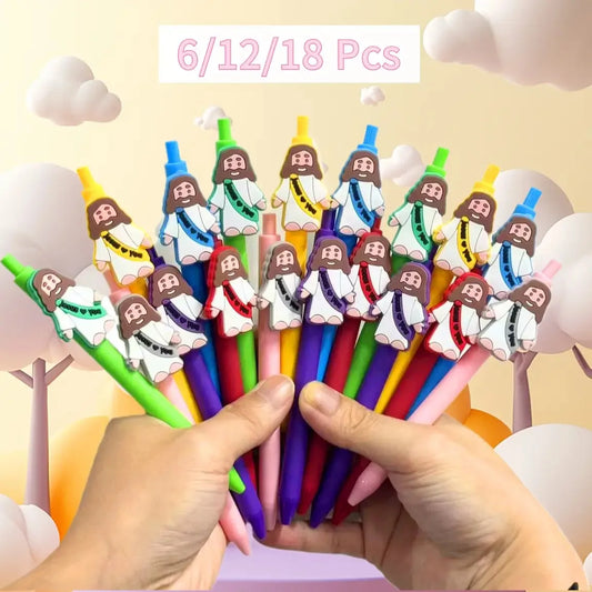 Jesus Faith Theme Ballpoint Pens – Party Gifts & Rewards (6-18 Pc) Novelty Ballpoint Pens Peaceful Pleasures Health and Wellness
