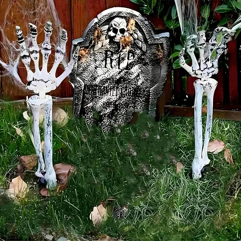 Halloween Skeleton Hand Yard Stakes – Realistic Zombie Prop 1–6 Pcs