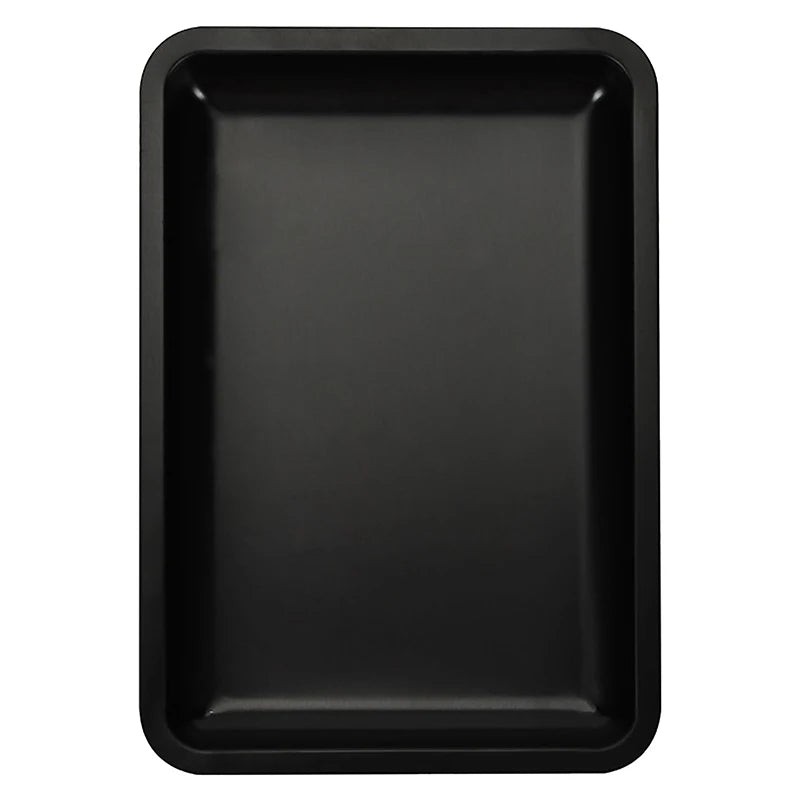 Stainless Steel Cosmetic Storage Tray Jewelry Tray Plate Doctor Surgical Tray Desktop Storage Tool Metal Fack Nail Art Tray Peaceful Pleasures Health and Wellness Black