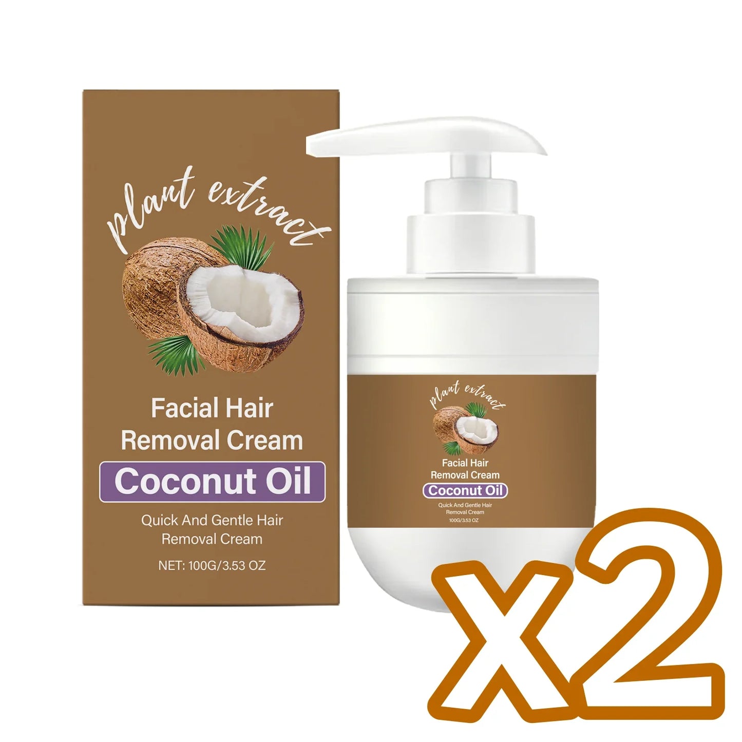 Coconut Hair Removal Cream – Painless, Gentle & Moisturizing