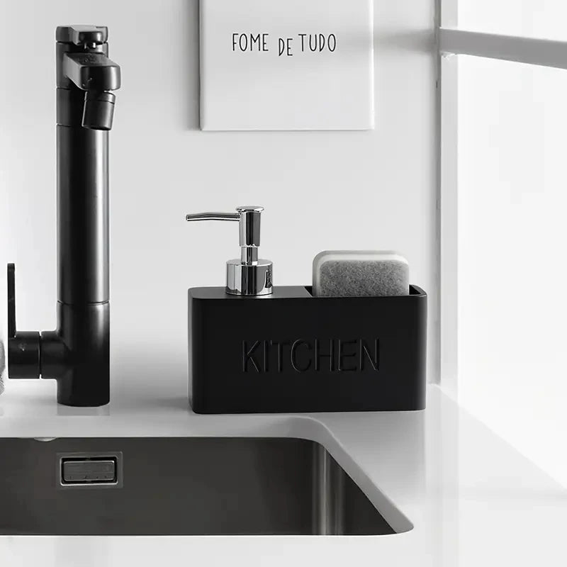 Multifunctional Soap Dispenser with Sponge Holder | Countertop