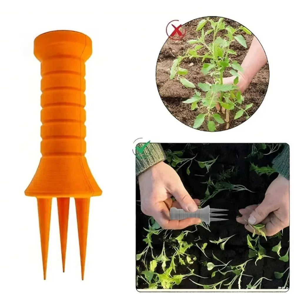 Ergonomic 3D Printed Soil Aerator Manual Hand Tiller & Cultivator