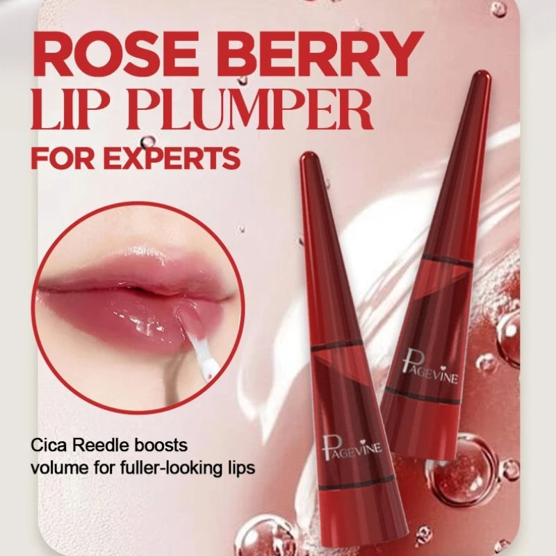 Exfoliating Plumping Lip Oil | Glass Shine Hydrating Lip Gloss