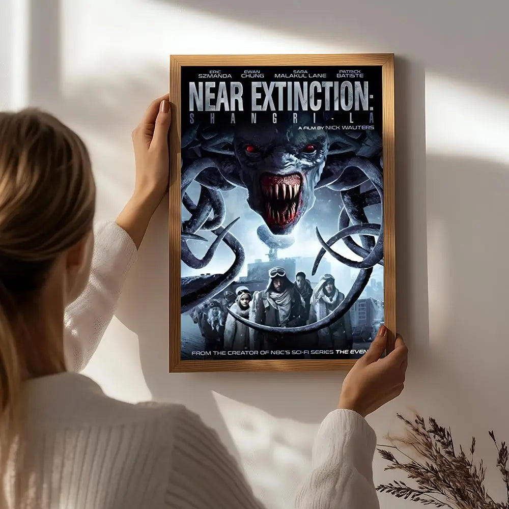 Movie E-Extinction HD Wall Poster | Self-Adhesive Waterproof Art Movie Wall Poster Peaceful Pleasures Health and Wellness White8 15X20cmNoframe