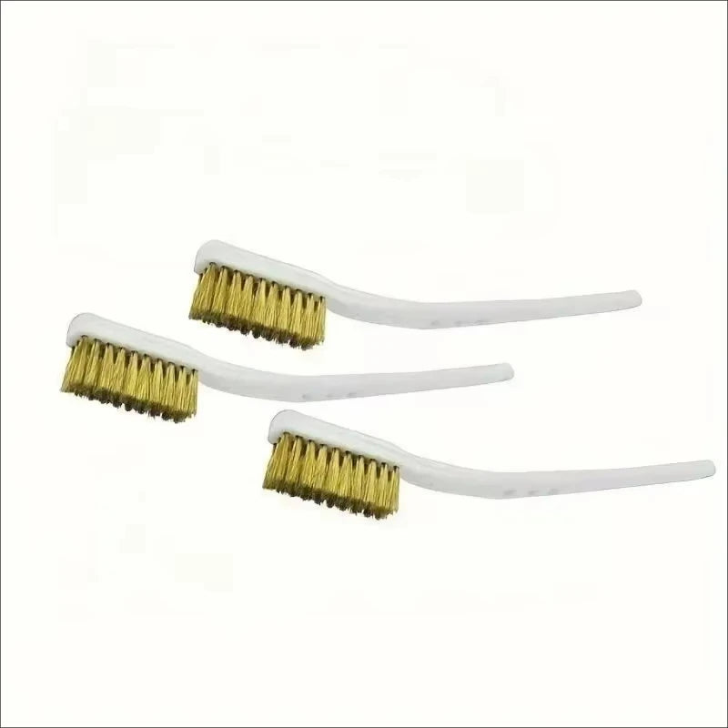 3 Mini Brass Wire Brush Paint Rust Removal Industrial Metal Polishing