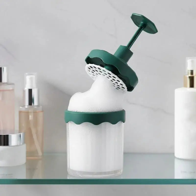 Compact Durable Facial Cleansing Foam Maker Clear Bottle Portable Reusable Foaming Bottle Face Wash Bubble Maker Skincare Bubble Peaceful Pleasures Health and Wellness