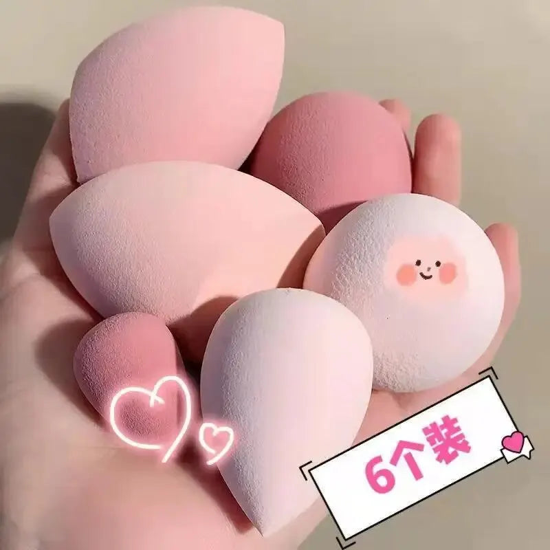 Makeup Egg Dry Wet Dual Use Water Droplets Diagonal Cut Makeup Egg Independent Packaging No Powder Makeup Egg Powder Puff Peaceful Pleasures Health and Wellness