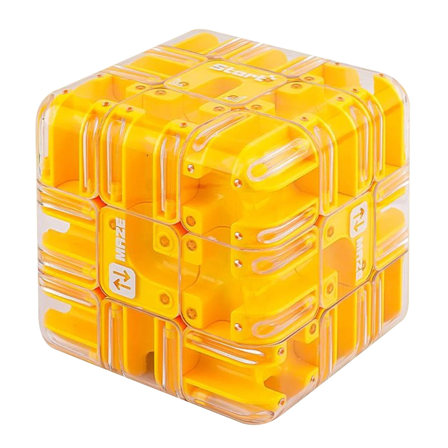 3D Maze Cube Puzzle with Rolling Ball – Brain Teaser Toy
